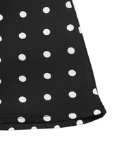 Charming Polka Dot Dress With Peter Pan Collar