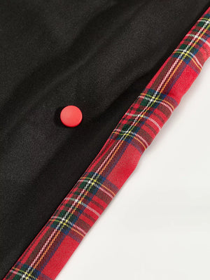 Men's Full Size Drawstring Plaid Side Stripe Pants, fabric detail