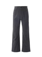 Men's dark gray sweatpants with a relaxed fit and straight leg