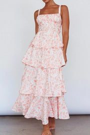 Charming Tiered Floral Maxi Dress