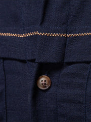 Dark Navy utility shirt with contrast stitching detail and button closure.