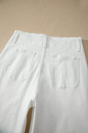 2-button High Waist Wide Leg Jeans, alternate angle