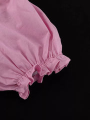 Frilled V-neck Tie-waist Maxi Dress