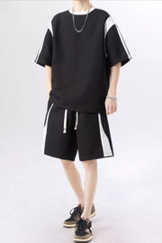 Oversized Men's Set With Contrast Panels