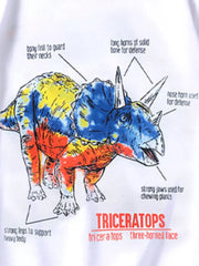Triceratops Graphic Tee For Little Explorers