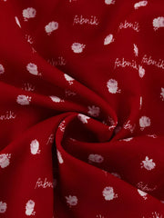 Heart-patterned Tiered Mini Dress