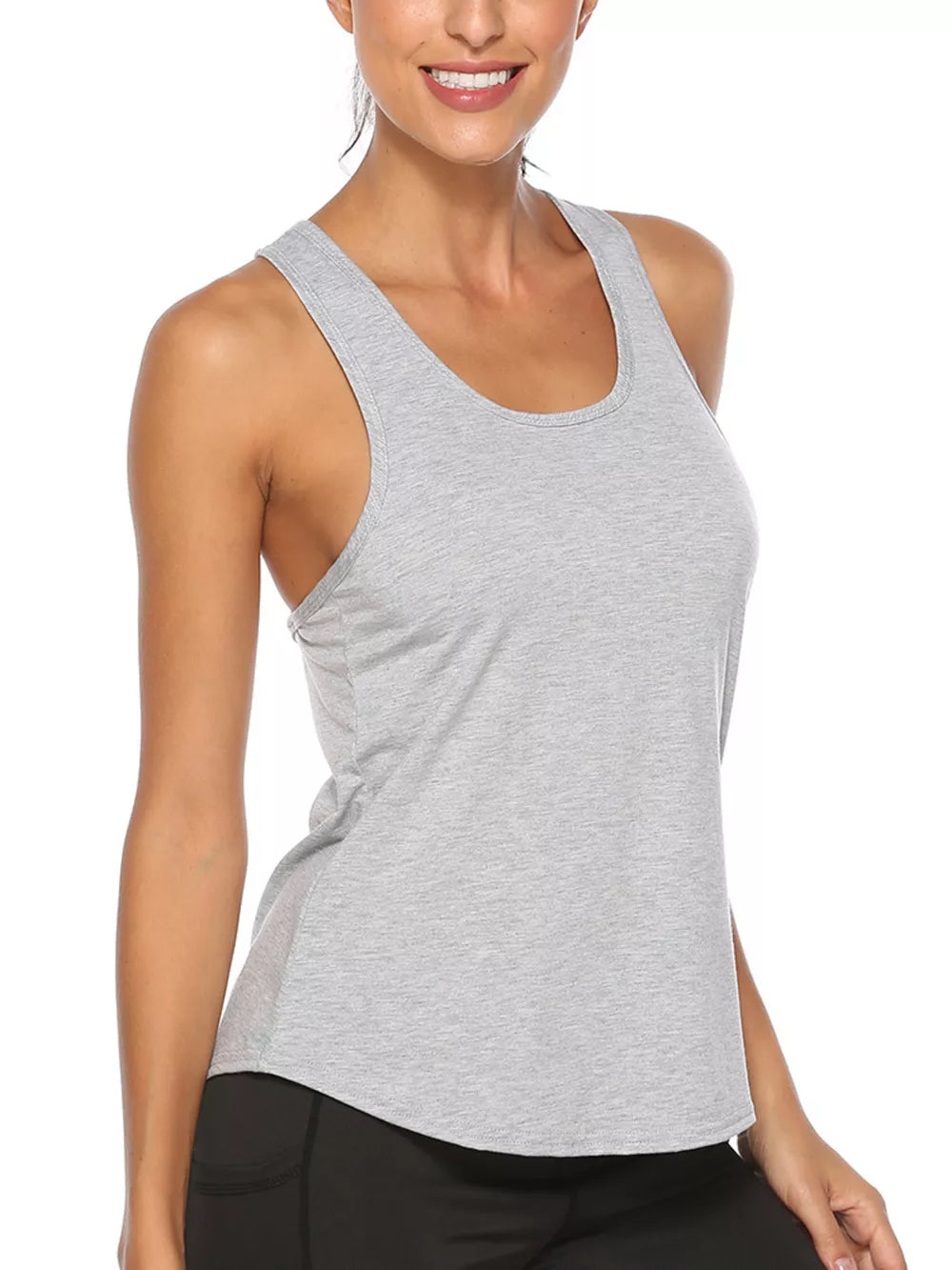 Crisscross Design Breathable Active Tank