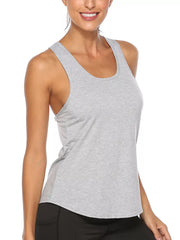 Crisscross Design Breathable Active Tank