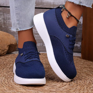 Round Toe Lace Up Sneakers in Pink, view 12
