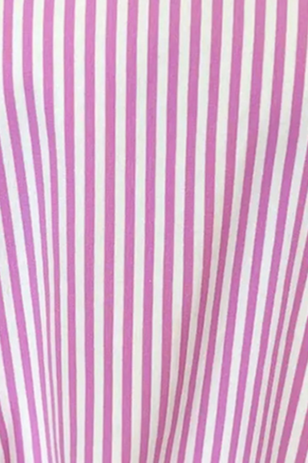 Pink and white striped 3/4 sleeve tee made of cotton.