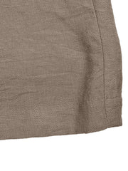 Smocked strapless wide-leg romper in taupe with frill detail