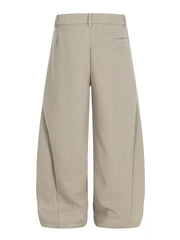 Men's relaxed fit apricot sweatpants with pockets and adjustable waist.