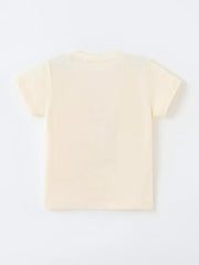 Children S Graphic Round Neck T-shirt, back view
