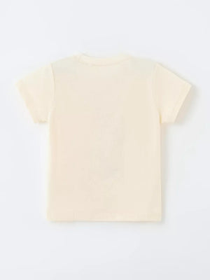Children S Graphic Round Neck T-shirt, back view