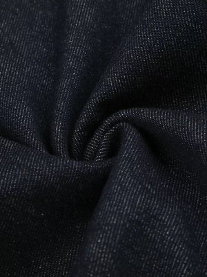 Men's Button Fly Denim Capris, fit detail
