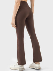 Flared sculpt leggings in Mocha with high-rise waist and a subtle flare at the ankle.