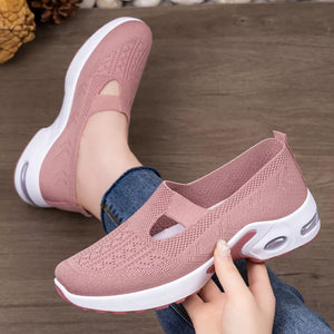Round Toe Slip-ons in Pink, product detail