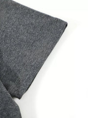 Crew-neck Short-sleeve Top in White, fit detail