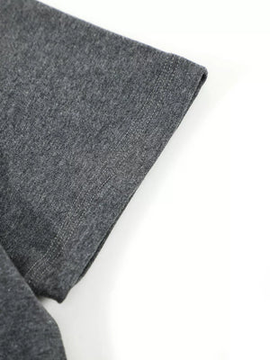 Crew-neck Short-sleeve Top in White, fit detail