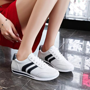 Round Toe Lace Up Sneakers, front view