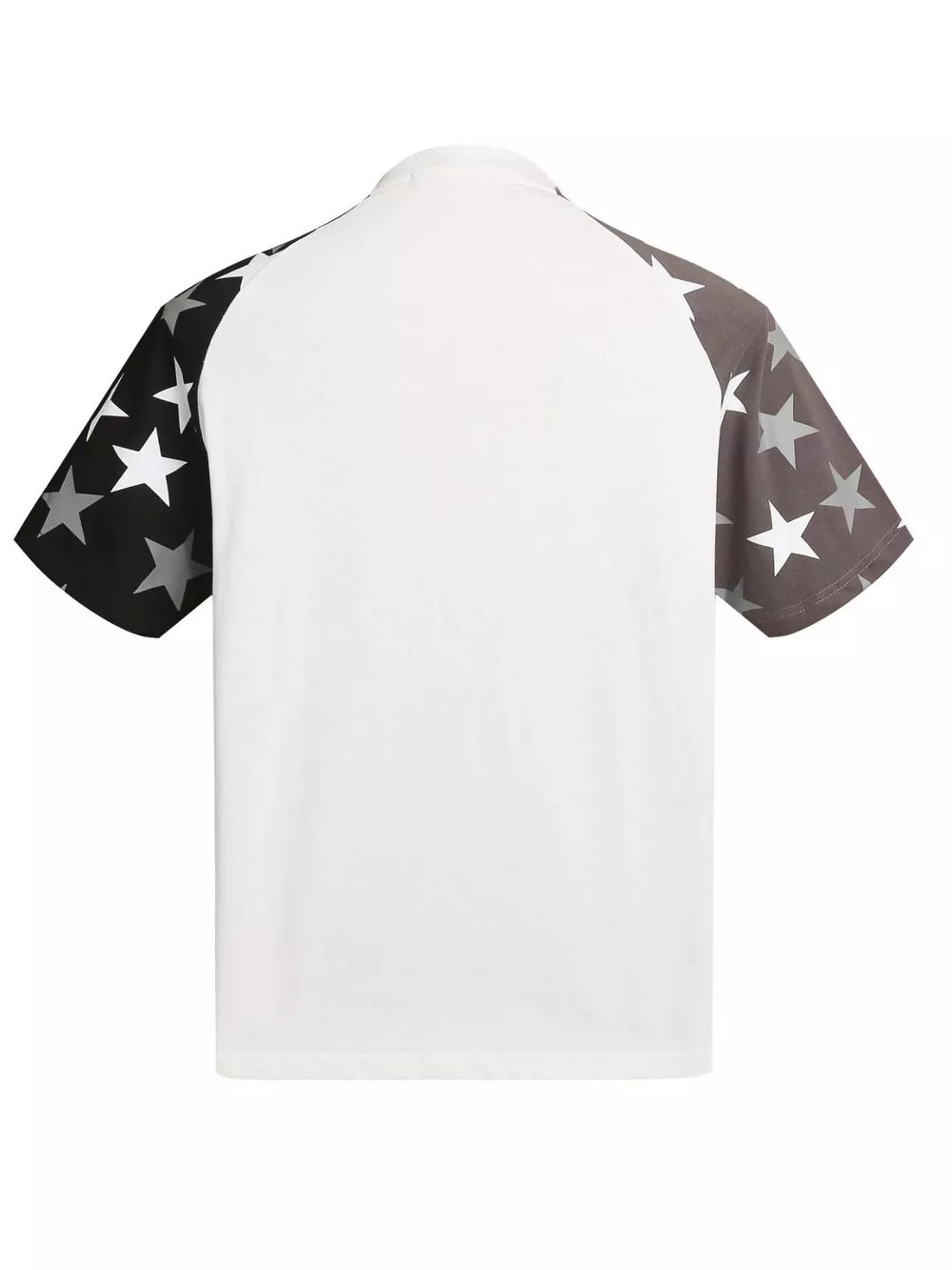Men's Star Raglan Sleeve T-shirt in White, fit detail