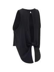 Cutout Back Active Tank With Tie Detail