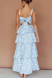 Charming Tiered Floral Maxi Dress