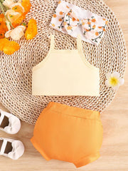 Children's Letter Cami And Shorts Set, back view