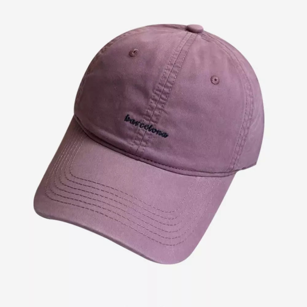 Barcelona Embroidered Cotton Baseball Cap