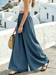 Relaxed Flow Pants With Drawstring Detail