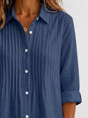 Men's Plus Size Long Sleeve Button-up Shirt, editorial view