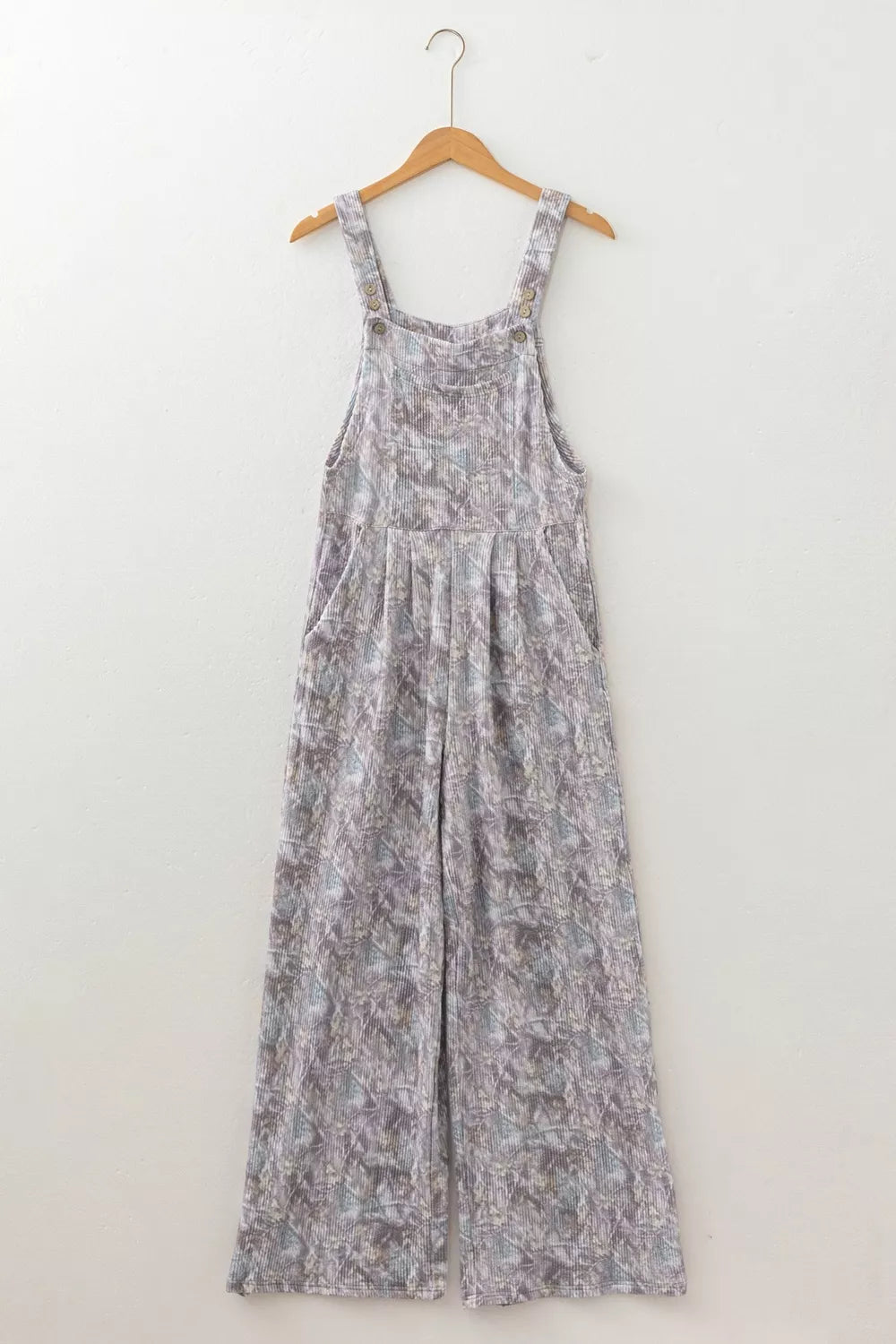 Camouflage Twist Ribbed Sleeveless Jumpsuit, alternate angle