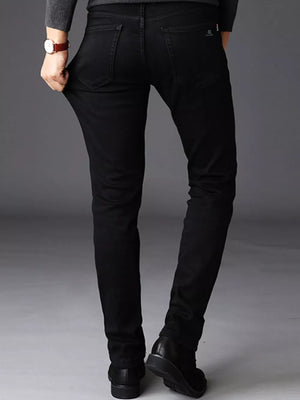 Slim Fit Pants in White, fabric detail
