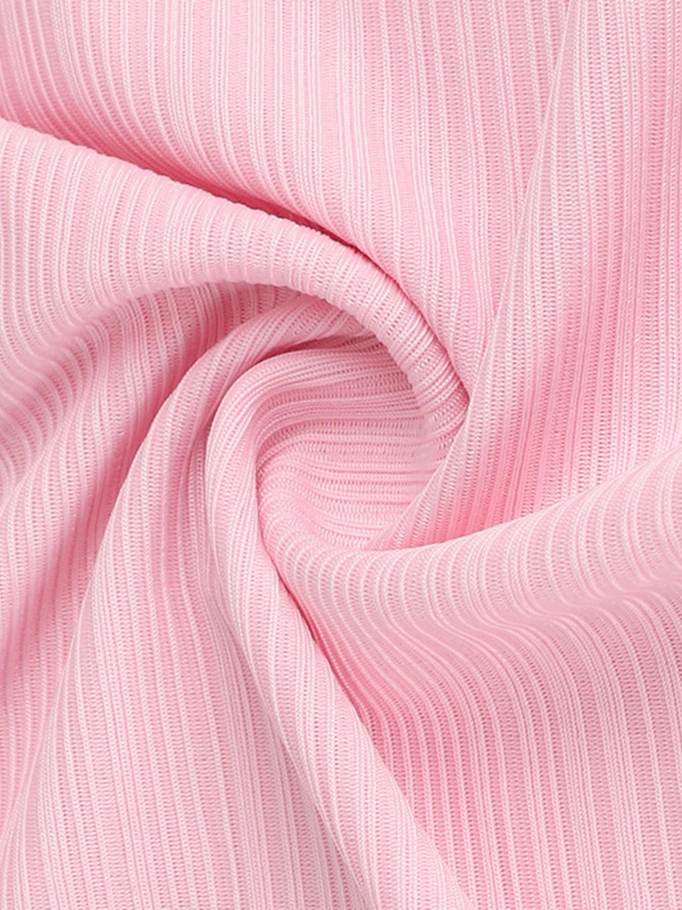 Pink crinkled wide leg pants with drawstring detail