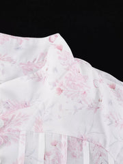 Charming Floral Tiered Ruffle Dress