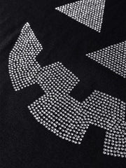 black t-shirt with hip-length and pullover
