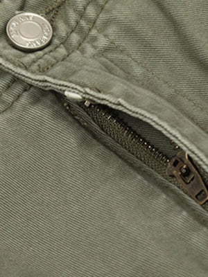 Men's Loose Fit Cargo Pants With Multiple Pockets, side view