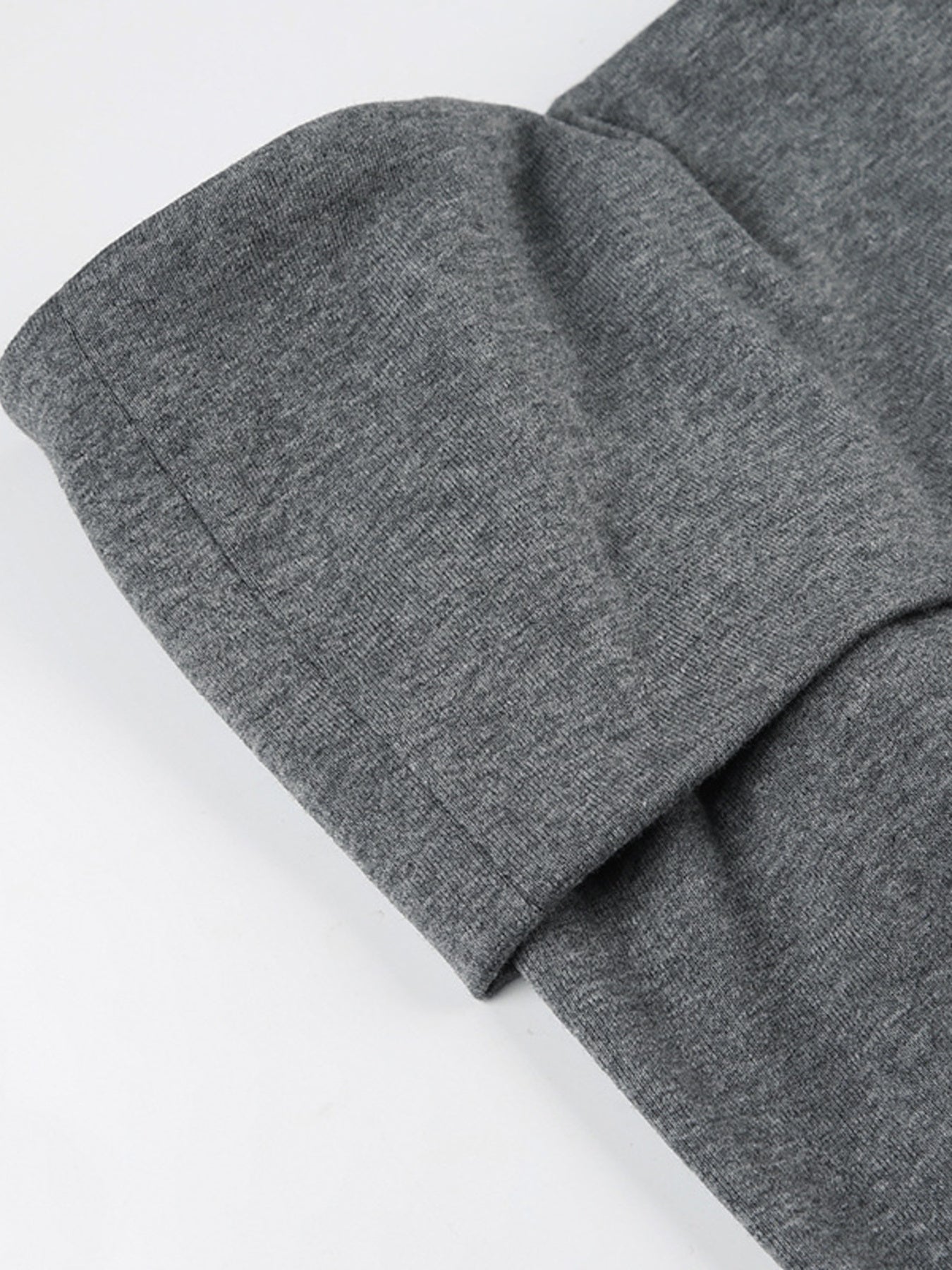 Grey ruched bodycon mini dress with drawstring detail.
