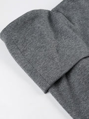 Grey ruched bodycon mini dress with drawstring detail.