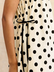 Playful Polka Dot Mini Dress With Pockets