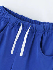 Children's Construction Vehicle Tee And Shorts Set, back view