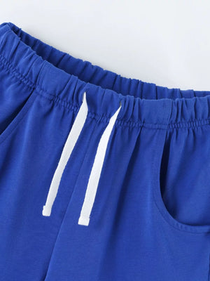 Children's Construction Vehicle Tee And Shorts Set, back view