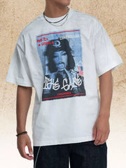 Distressed Graphic Men's T-shirt With Relaxed Fit