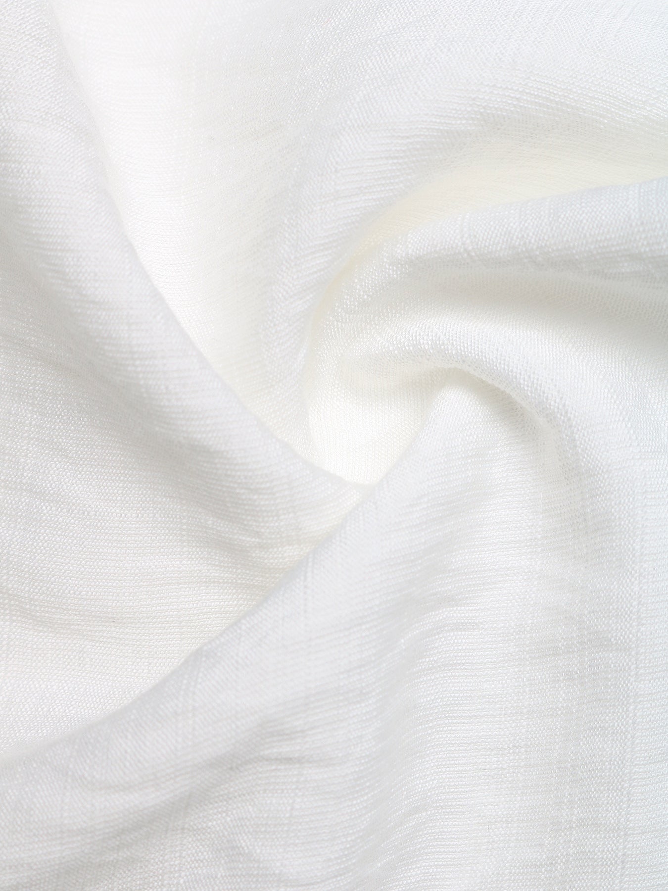 White linen maternity blouse with delicate lace trim detail