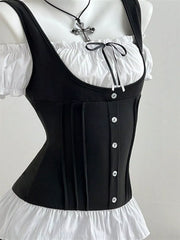 Cold Shoulder Ruched Top, side view