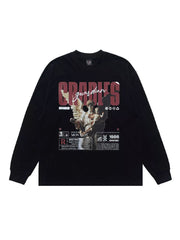 Men's Guardian Angel Graphic Long Sleeve T-shirt, back view