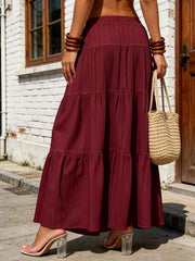 Maxi Ruched Skirt in Brown, view 11