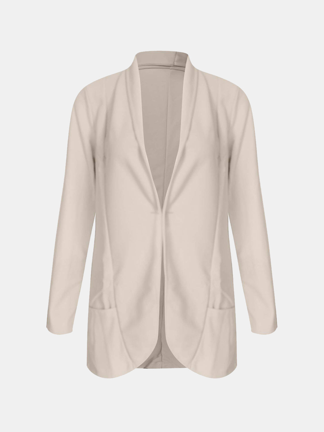 Dust Storm open-front blazer with rolled sleeves and pockets