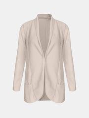 Dust Storm open-front blazer with rolled sleeves and pockets