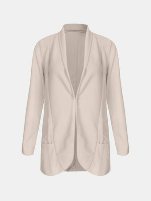 Dust Storm open-front blazer with rolled sleeves and pockets